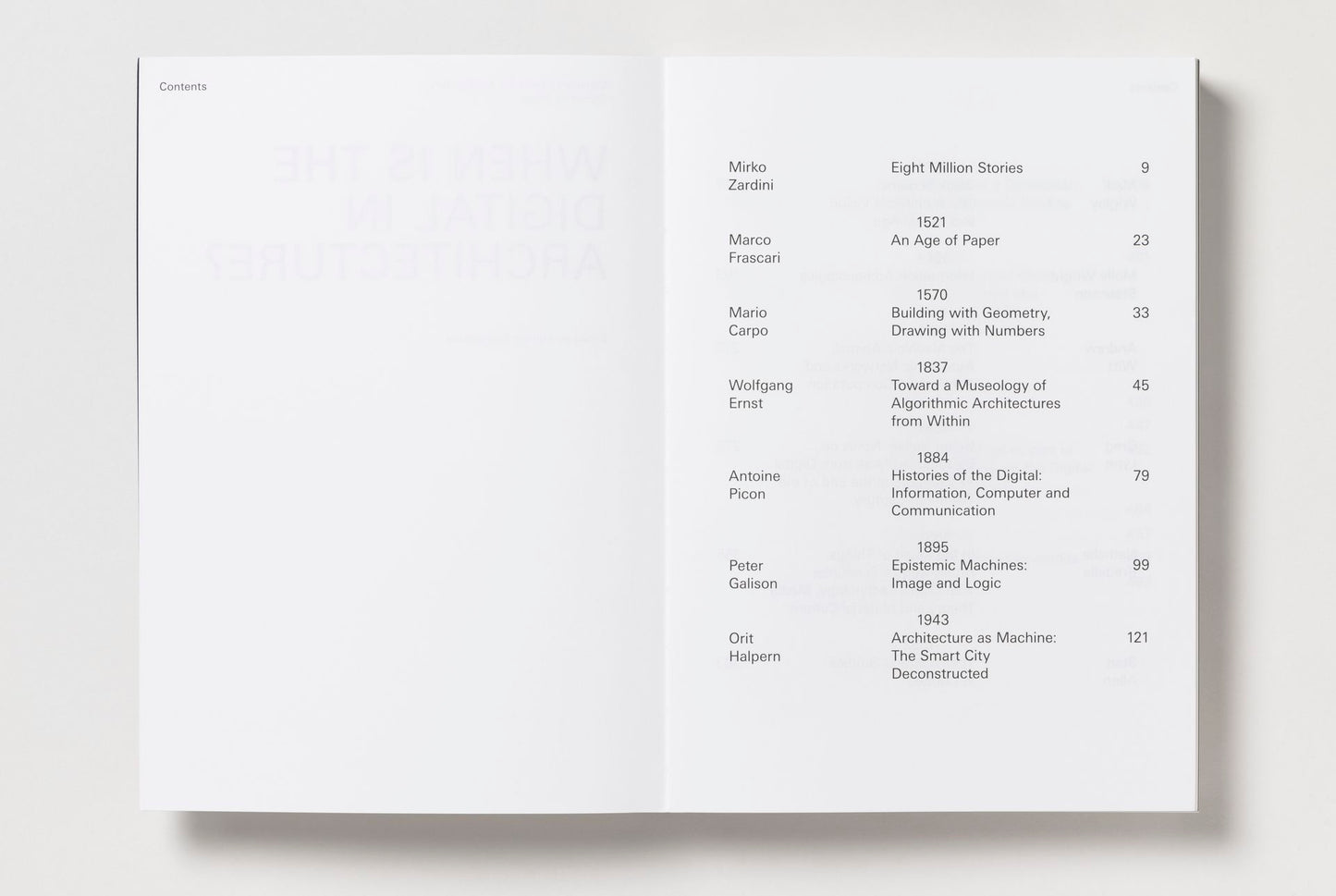 When Is the Digital in Architecture?