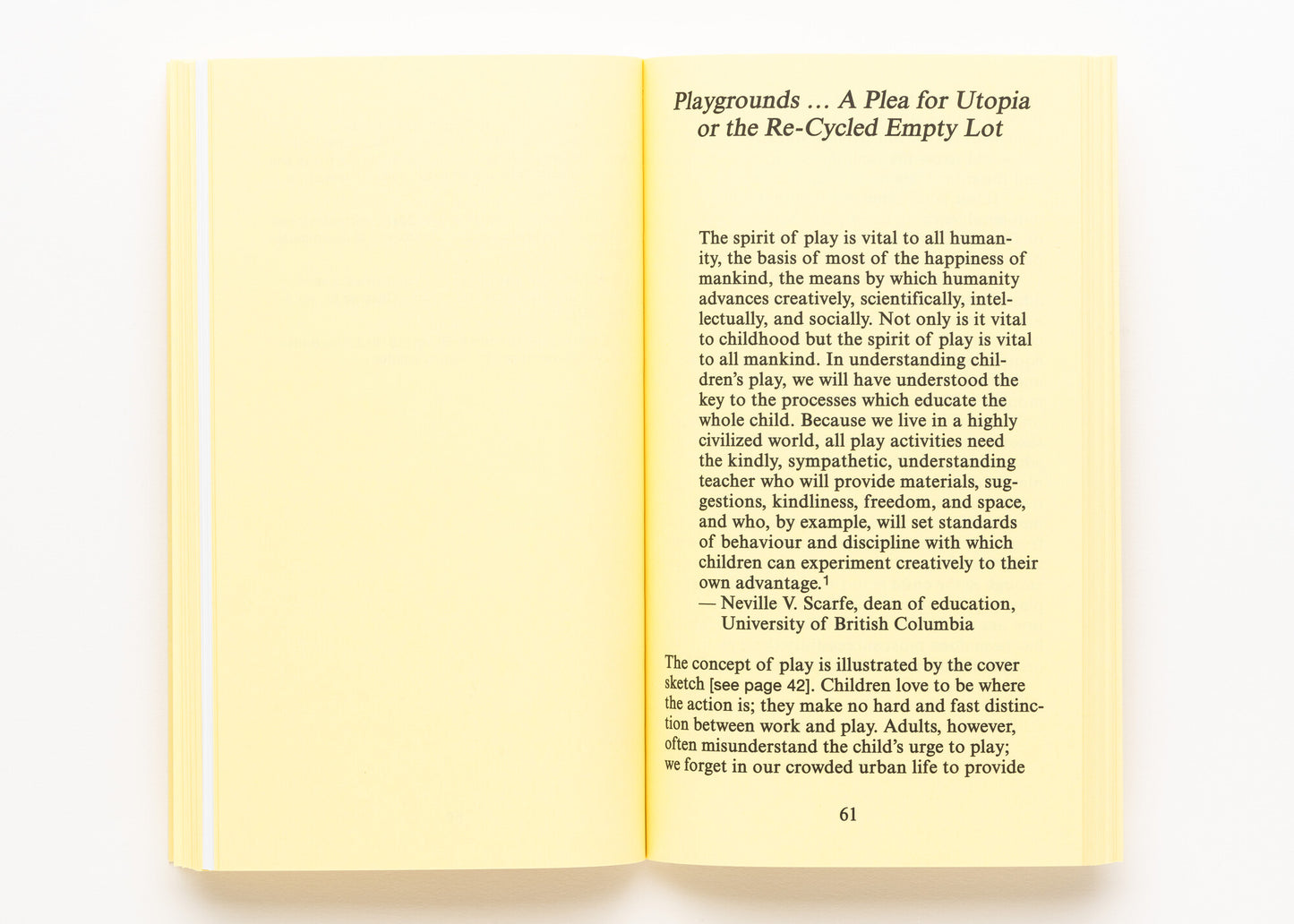 Cornelia Hahn Oberlander on Pedagogical Playgrounds