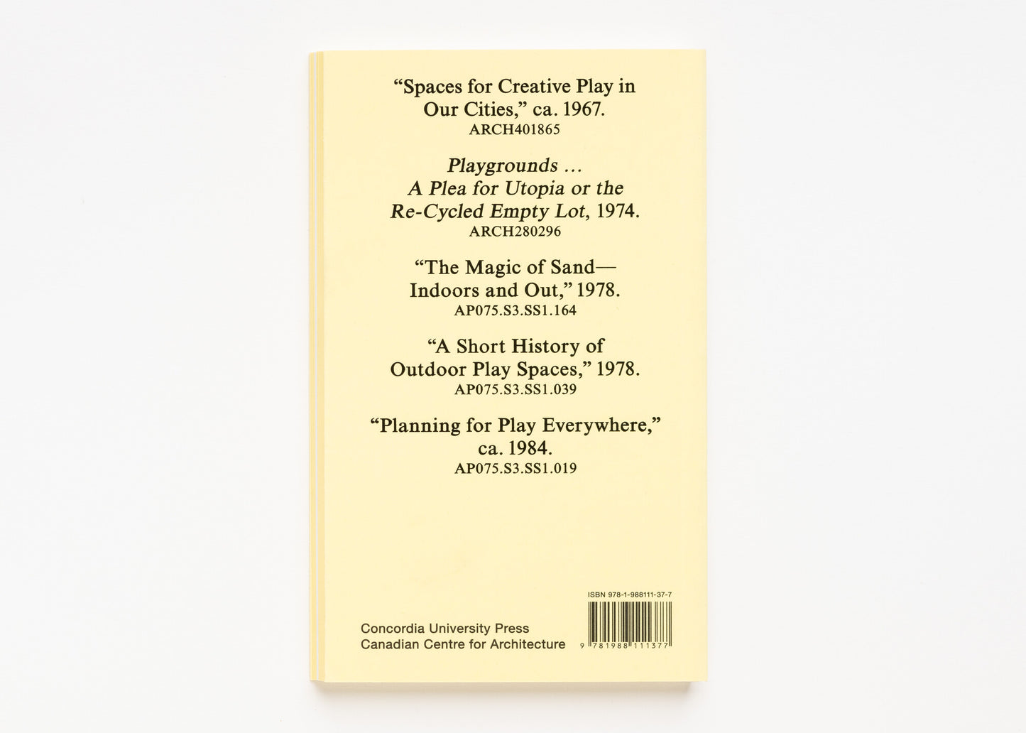 Cornelia Hahn Oberlander on Pedagogical Playgrounds