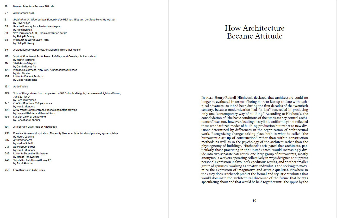 Architecture Itself and Other Postmodernization Effects