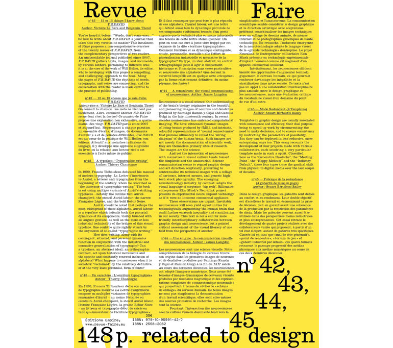 Faire : Regarder le graphisme, volume 12 (n° 42-43-44-45)