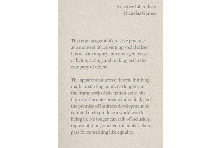 Art after liberalism