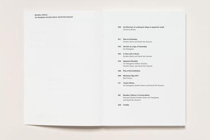 Besides, History: Go Hasegawa, Kersten Geers, David Van Severen