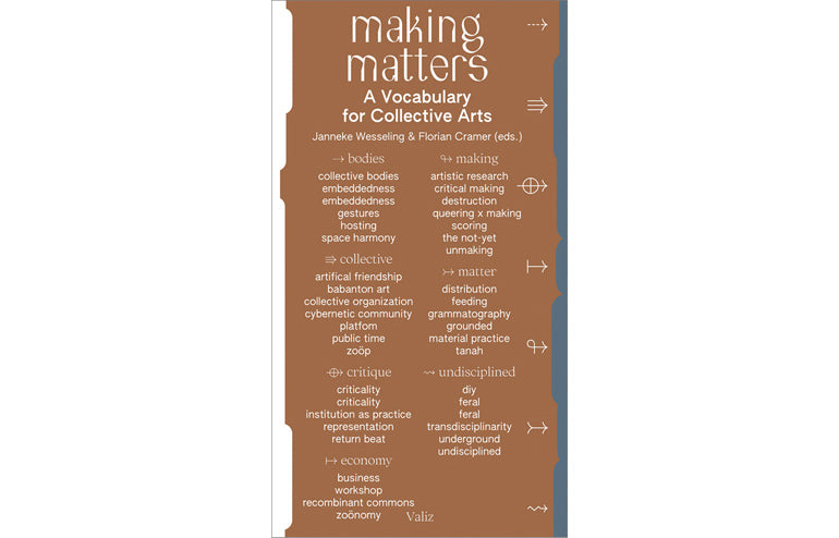 Making matters: A vocabulary for collective arts