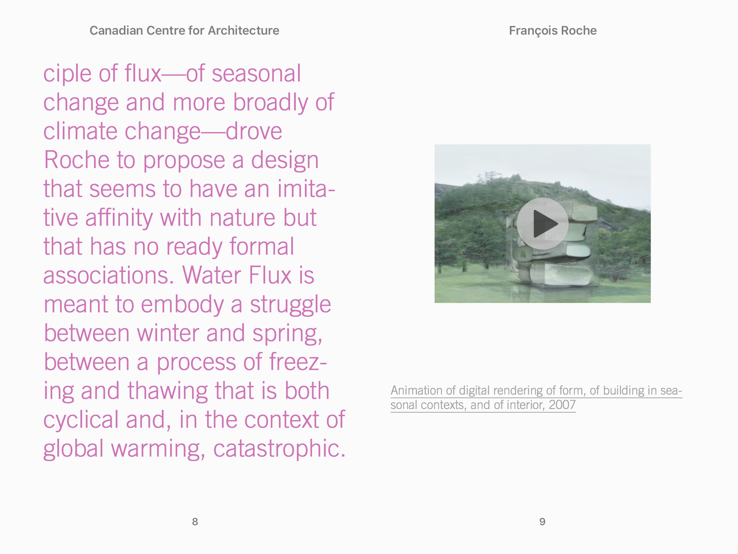 François Roche - Water Flux